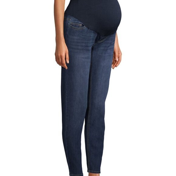 Time and Tru Womens Maternity Pull on Jeans/Pull on Shorts Size S-XXL Navy Blue - Picture 13 of 15